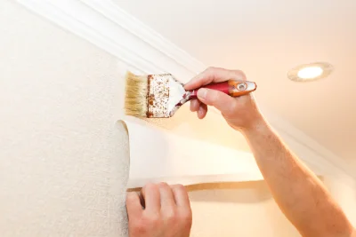 Pose de papier peint à Angres — revêtements muraux et toiles de verre